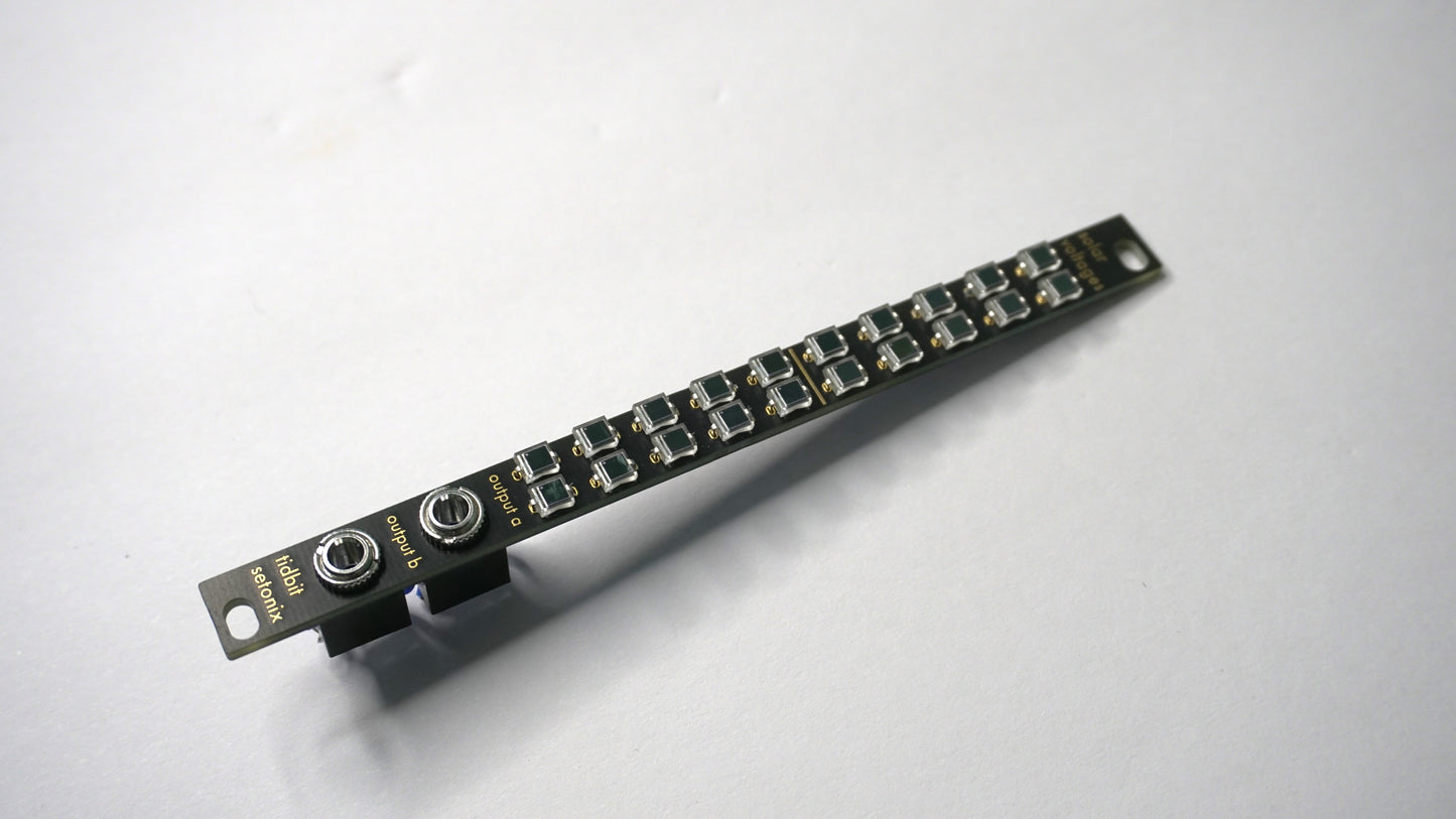 Solar Voltages - Two Channel Light Theremin - Eurorack - 2hp - Finished Module