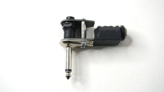 Latching Mute Switch for guitar / Synth / Audio equipment - Mono quarter-inch latching mute switch - 1/4th inch right angle plug