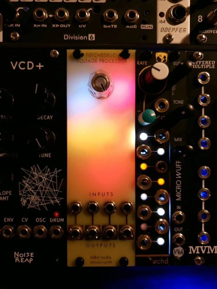 Psychedelic Voltage Processor - four-channel chaos Eurorack module