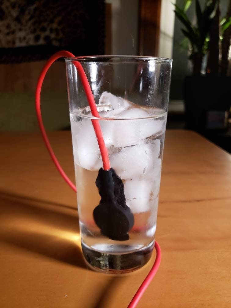 Water-proof Stereo Contact Microphone / Piezo Transducer Pickup / ASMR Microphone / Hydrophone (1/8" 3.5mm)