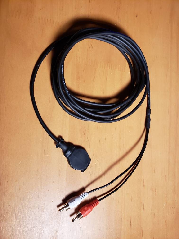 Water-proof Stereo Contact Microphone / Piezo Transducer Pickup / ASMR Microphone / Hydrophone (Left and Right RCA male)