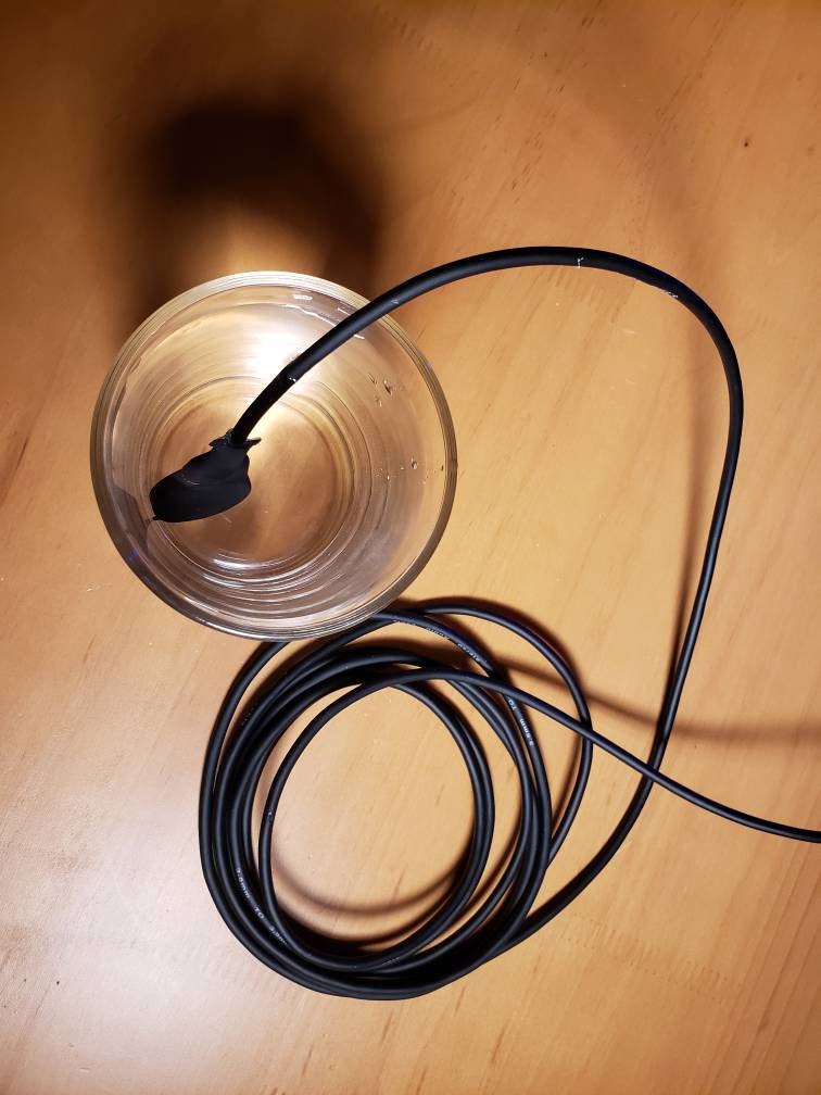 Water-proof Stereo Contact Microphone / Piezo Transducer Pickup / ASMR Microphone / Hydrophone (Left and Right RCA male)