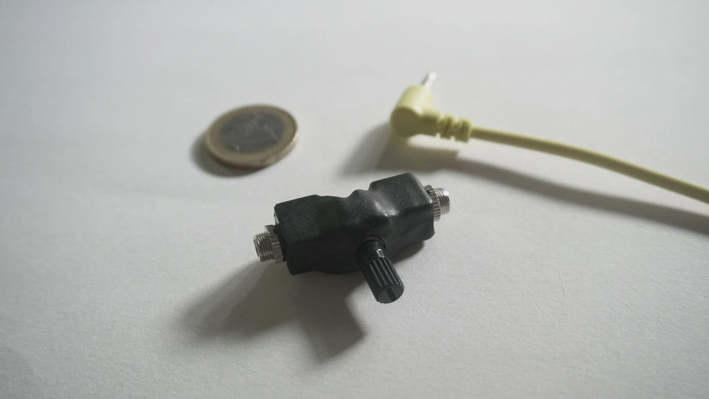 Mini Floating Audio Attenuator /Volume control - 3.5mm - Add an attenuator to any patch without a dedicated module - 0HP