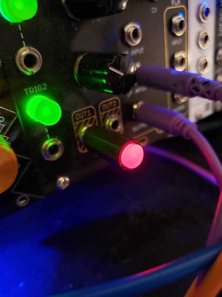 Indicator Strobe Light for Eurorack/Modular Synthesis (Positive and negative voltage version) 0HP